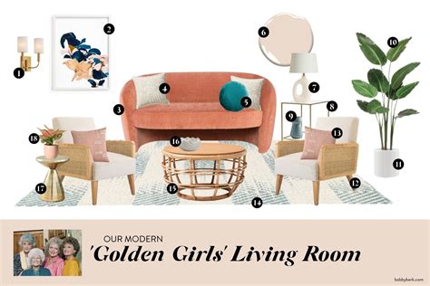 Tv Living Rooms Reimagined A Glam New Look For The ‘golden Girls
