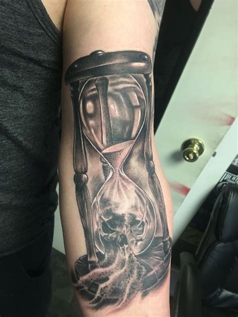 Hour Glass Tattoo Time Waits For No One Hourglass Tattoo Watch