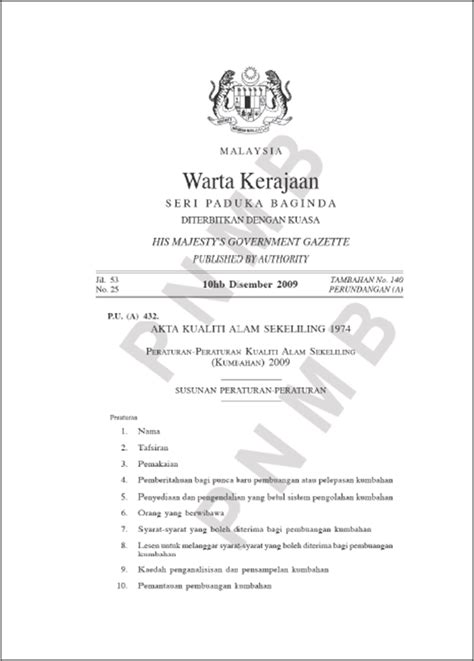 With decreasing capacity of treating scheduled waste at kualiti alam sdn bhd table 3.1: Akta Kualiti Alam Sekeliling 1974 Efluen Perindustrian