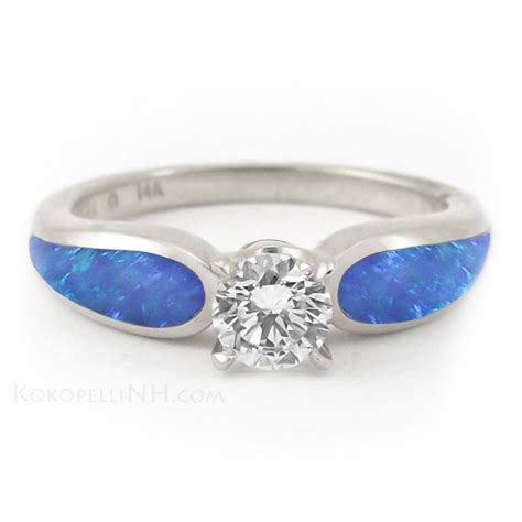 Blue Opal Engagement Rings Wedding And Bridal Inspiration
