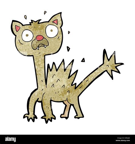 Cartoon Scared Cat Stock Vector Image And Art Alamy