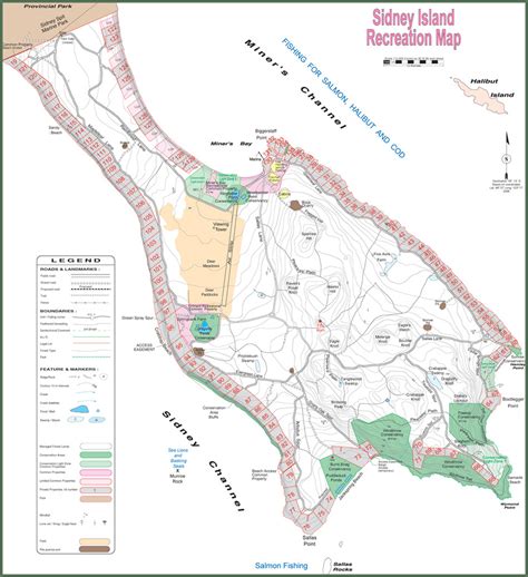 Sidney Island Map