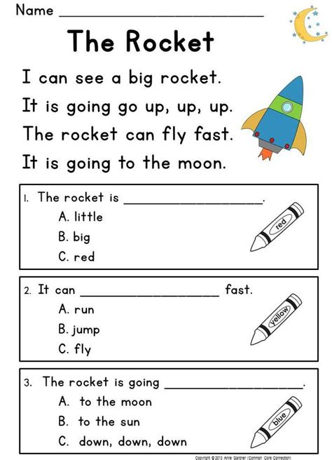 Reading Comprehension Passages ~ Guided Reading Level C Reading