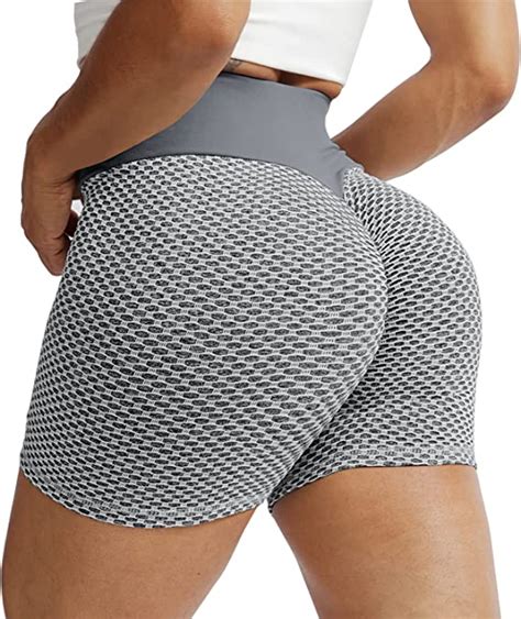 Koochy Scrunch Butt Lifting Yoga Shorts For Women High Waist Tummy
