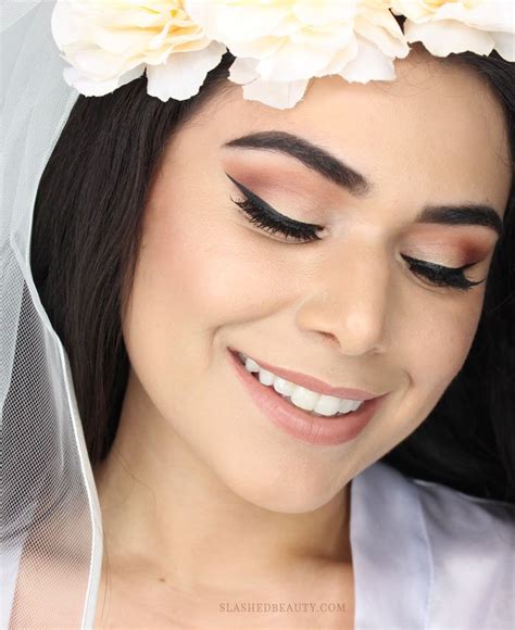 Fall Bride Makeup Tutorial Warm Eyes And Glowing Skin Slashed Beauty