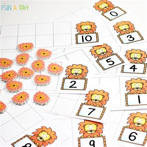 Free Lion Ten Frames Printable Fun A Day