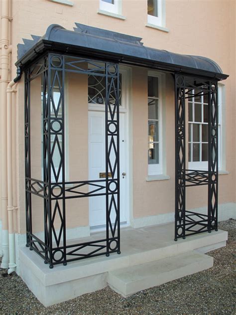 Distributors of fine stair parts for over 15 years. Georgian wrought iron porch