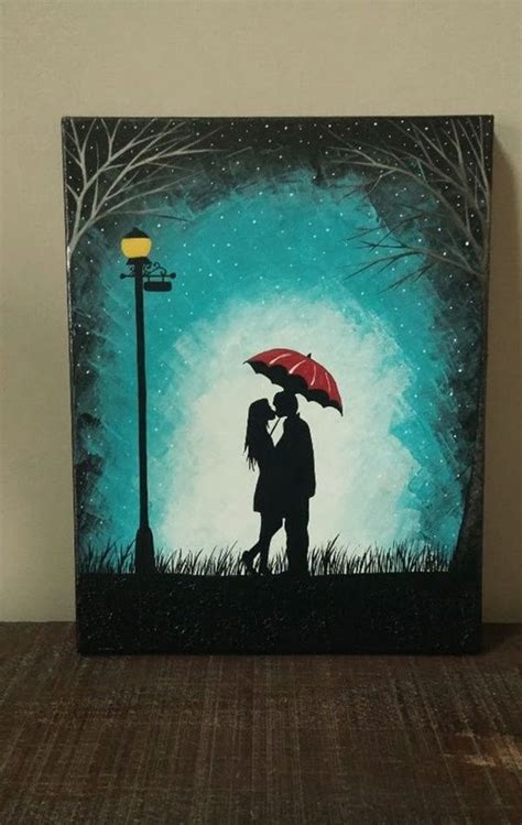 40 Easy Canvas Painting Ideas For Art Lovers | Lovers art ... Looking for diy wall art ideas to spruce up your living room?