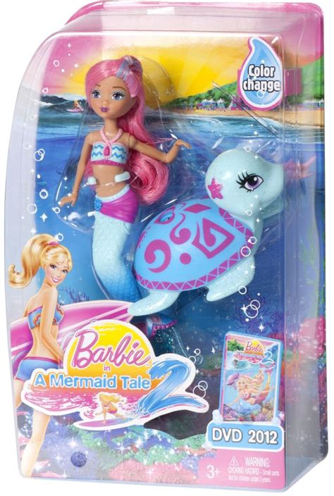 2012 A Mermaid Tale 2 Blue Pet Mini Barbie Doll 2 W2887 Mermaid