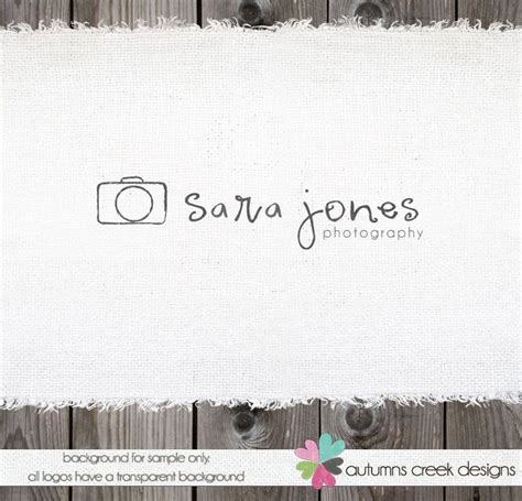 Photography Logo Premade Logo Design Camera Logo Watermark Design 30