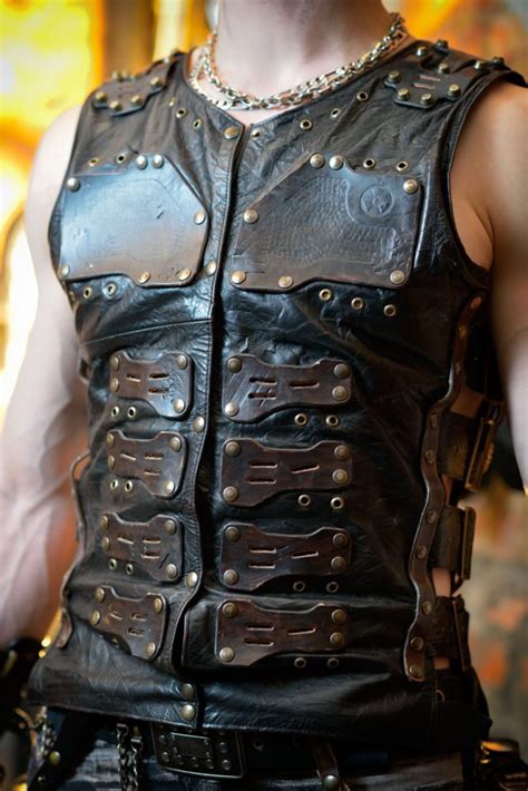 958 x 1277 jpeg 123 кб. Post Apocalyptic Men's Leather Vest 'apocalypse Cinder ...