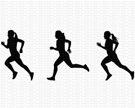 Female sprinter silhouettes female sprinter clipart female | Etsy in 2021 | Female sprinter ...
