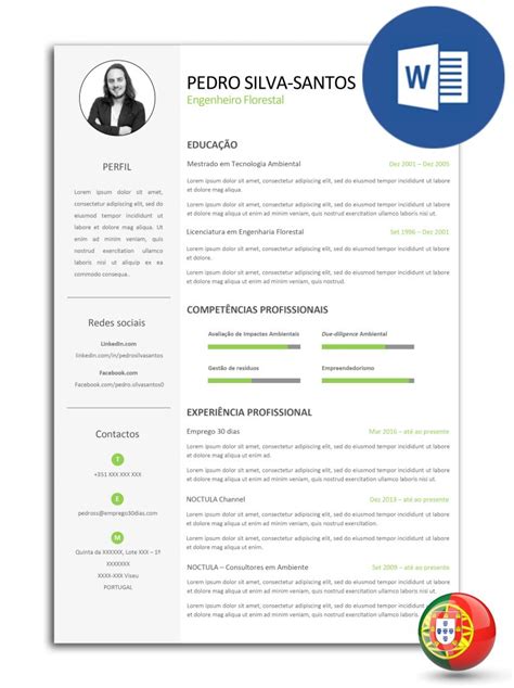 Exemplos de uso para curriculum vitae em português. Os melhores modelos de currículo em formato editável - Pedro Silva-Santos