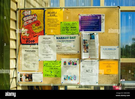 Community Bulletin Board Hi Res Stock Photography And Images Alamy
