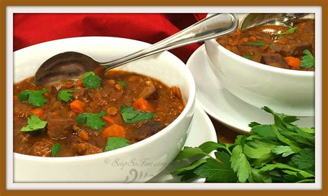 Looking for great low carb recipes? Slow Cooker Beef Lentil Soup | Recipe | Lentil soup ...