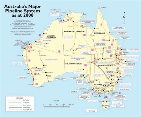 Australian Oil And Gas Pipelines Download Scientific Diagram