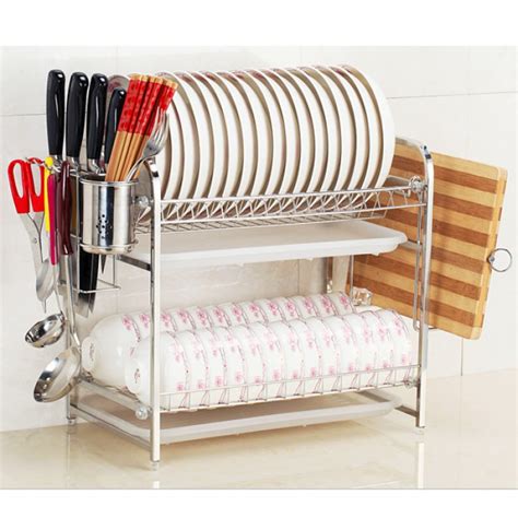 Create efficient kitchen storage with drawer organizers, pot racks, cabinet organizers, rolling carts and refrigerator bins. OSUKI 304 Stainless Steel Kitchen Dish Rack