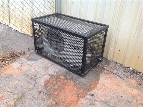 There are many common faults in air conditioner installations that are easy this makes cages the most secure option. Commerical HVAC Cages Security Cages | CageItUp