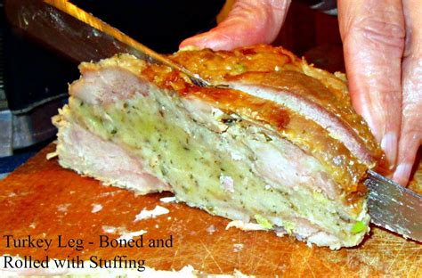 Place the roasting tin over a medium heat and whisk in the white wine to deglaze the tin. Recipe How To Roast Turkey Legs - Boned Rolled with Stuffing | Turkey | Cooking turkey, Turkey ...
