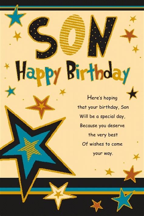 This collection of happy birthday son messages is designed to help you find the right birthday wishes for your son. Son Birthday Greetings