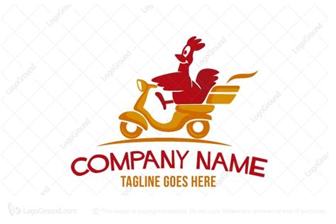 Or are you looking for a delicious chicken drumstick or cartoon chicken for a fast food restaurant logo? Chicken Scooter Logo