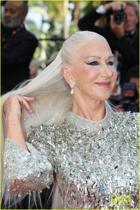 Helen Mirren Wows With Super Long Hair Extensions On Cannes Red Carpet