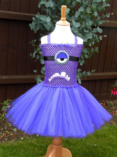Evil Purple Minion Despicable Me Inspired Tutu Dress