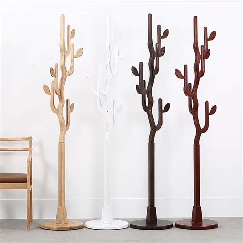 New Fashion Creative Clothes Hat Rack 100 Wood Tree Leaf Coat Rack