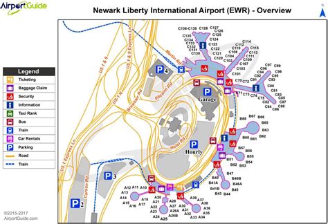 Ewr Airport Map New York Ewr Airport Map New York Usa