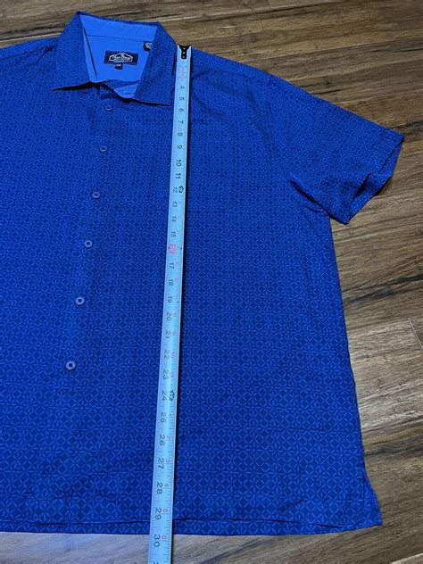 Mens Nat Nast Luxury Originals Blue Silk Cotton Short Sleeve Shirt Xxl