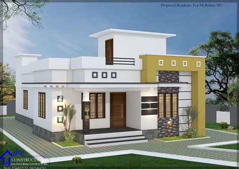 1200 Sq Ft 3bhk Single Storey Modern And Beautiful House