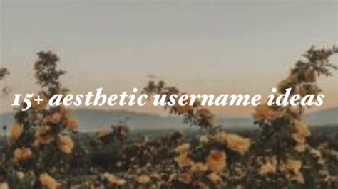 Aesthetic Username Ideas Soft Vintage And More Youtube