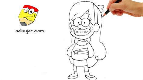 Cómo dibujar a Mabel Gravity falls a lápiz fácil paso a paso How to