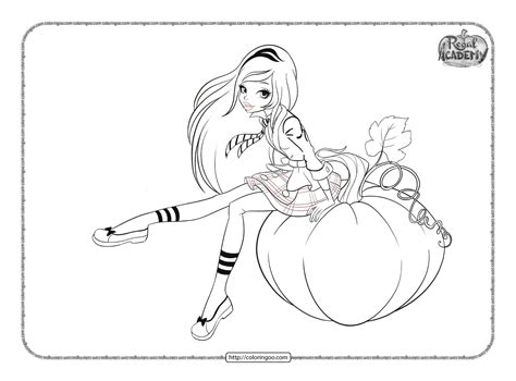 Regal Academy Rose Cinderella Coloring Sheet