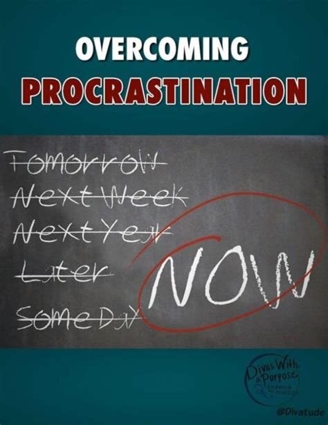 Strategies For Overcoming Procrastination Divas With A Purpose