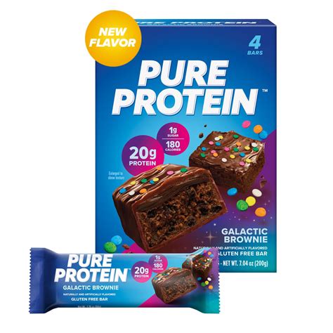 Pure Protein Bars Galactic Brownie 20g Protein 176 Oz 4 Ct