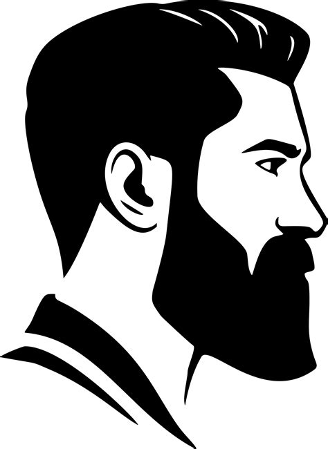 Beard Clipart Black And White