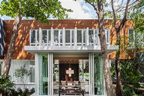 Subtropical Modernist Coconut Grove House By Shulman Associates Hits