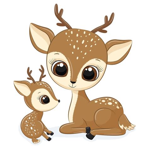 Mother And Baby Deer Clipart Png Eps Jpeg Baby Deer Clip