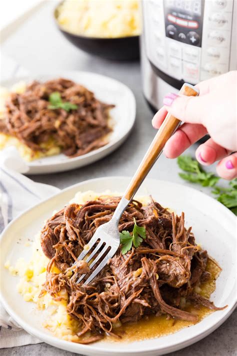 This instant pot pot roast is so tender it falls apart when you try to take it out. Instant Pot Mississippi Roast - Easy Peasy Meals