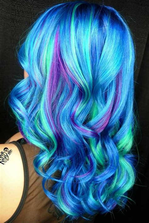 Now if your hair is dyed permanently, the color will last about a month and a half or until you decide to dye it another color. Fabulous Purple and Blue Hair Styles | LoveHairStyles.com ...