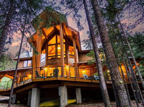 Cabins and yurts are a comfortable camping experience for any season. Spectacular Luxury Cabin on Tumalo Lake, hot tub, in Bend ...