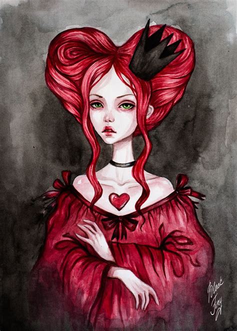 Queen Of Hearts By BlackFurya Deviantart Com On DeviantArt Alice In Wonderland Drawings