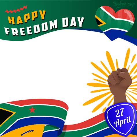 Freedom Day South Africa 27 April Greetings Twibbon