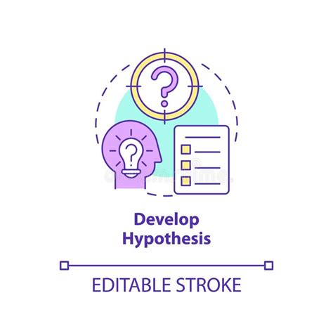 Concept Or Hypothesis Icon Means Visualising The Idea 3d Illustration