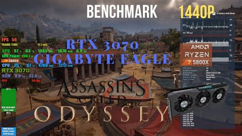 Assassin S Creed Odyssey RTX 3070 Gigabyte Eagle Benchmark Ryzen 5800x