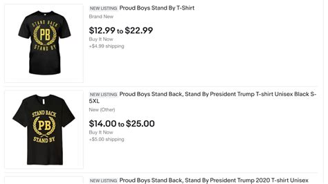 Amazon Teespring Remove Proud Boys Merchandise Featuring Trumps Call