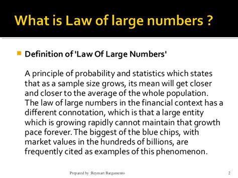 The law of large numbers is one of the most important theorems in statistics. Law of large numbers