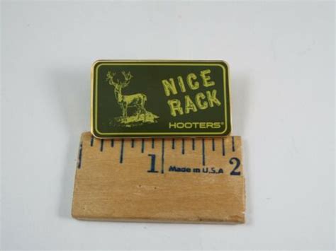 Hooters Nice Rack With Buck Pin Ebay