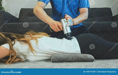 Therapist Massaging Woman`s Back Stock Image Image Of Osteopathic Osteopathy 198774709